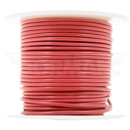 Motormite Primary Wire, Automotive, 14 AWG, Copper, Red, PVC Jacket, Stranded 85776